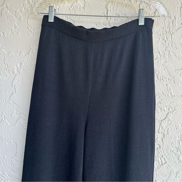 ST.JOHN Collection Pants Women 8 Santana Knit Pull On Evening Formal Black - Picture 2 of 7